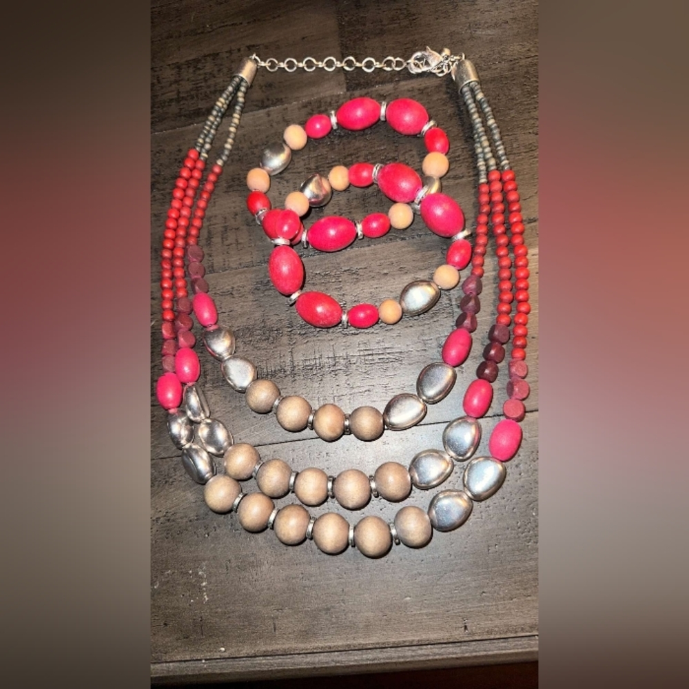 Necklace and bracelets